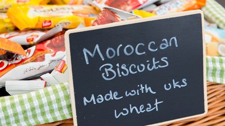 Moroccan biscuits made with uks wheat
